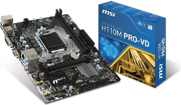 Matična ploča MSI H110M Pro-VD, s1151, mATX