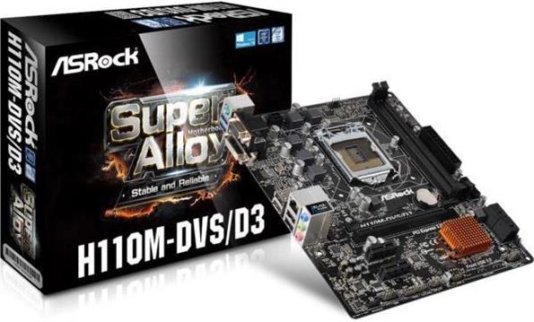 Matična ploča ASRock H110M-HDV, s1151, mATX