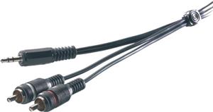 Kabel Audio, 3,5mm na 2xRCA, 1,5 m, PromoStick Vivanco bulk