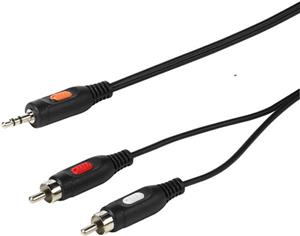 Kabel Audio, Jack 3.5mm na 2xRCA, 2.5 m, Vivanco retail