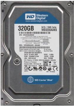 HDD Western Digital 320GB S-ATAII, 7200rpm, 8MB cache (WD3200AVJS)