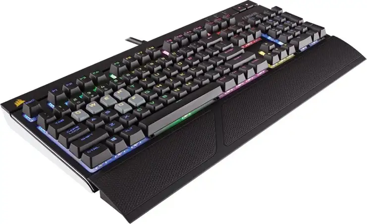 Tipkovnica Corsair Gaming STRAFE RGB Mechanical Gaming Keyboard, Ultra-Quiet, Backlit Multicolor LED, Cherry MX SILENT (International English)