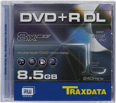 TRAXDATA OPTIČKI MEDIJ DVD+R DUAL LAYER 8X BOX 1