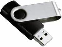 USB promo flash disk 8GB no logo crni