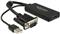 Adapter DELOCK, VGA (M) na HDMI (Ž), USB (M) prijenos zvuka + izvor napajanja, crni