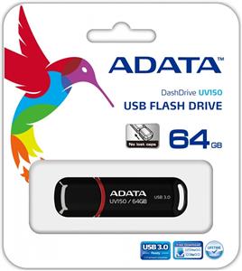 USB memorija 64 GB Adata DashDrive UV150 Black AD USB 3.0, AUV150-64G-RBK