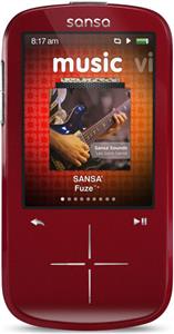 MP3 Player SanDisk SDMX20R-004GR-E57 Sansa Fuze+ 4GB Red