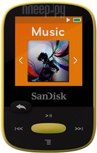 MP3 Player SanDisk SDMX24-008G-G46Y Clip Sport, Yellow8GB