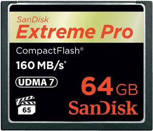 Memorijska kartica SanDisk 64GB Extreme Pro Compact Flash (CF) 160MB/s VPG 65, UDMA 7, SDCFXPS-064G-X46