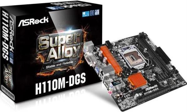 Matična ploča ASRock H110M-DGS, s1151, mATX