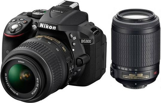 Digitalni fotoaparat Nikon D5300 KIT WITH AF18-55VRII + AF55-200VRII