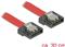 Kabel DELOCK, SATA Flexi 6GB/s, 30cm, crveni-metalni