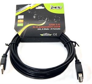 USB 2.0 A-A produžni kabel, AM - AF, 3m