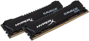 Memorija Kingston 16 GB DDR4 2400MHz HyperX Savage Black (2x8GB kit), HX424C12SB2K2/16