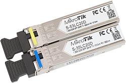 Mikrotik SFP modul Par, S-35LC20D (1.25G SM 20km T1310nm/R1550nm) + S-53LC20D (1.25G SM 20km T1550nm/R1310nm)