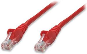Kabel mrežni Intellinet, Cat5e, U/UTP, RJ45-M/RJ45-M, 0.5 m, crveni