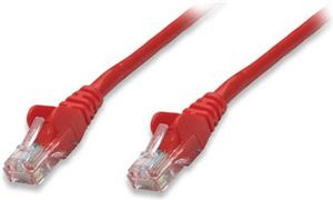Kabel mrežni Intellinet, Cat5e, U/UTP, RJ45-M/RJ45-M, 1.0 m, crveni