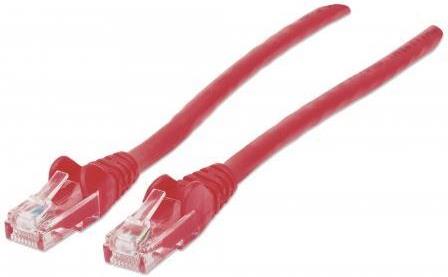 Kabel mrežni Intellinet, Cat5e, U/UTP, RJ45-M/RJ45-M, 2.0 m, crveni