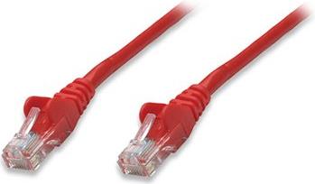 Kabel mrežni Intellinet, Cat6, U/UTP, RJ45-M/RJ45-M, 1.0 m, crveni