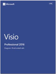 Software Microsoft Visio Pro 2016 Win, svi jezici, D87-07114, elektronski proizvod