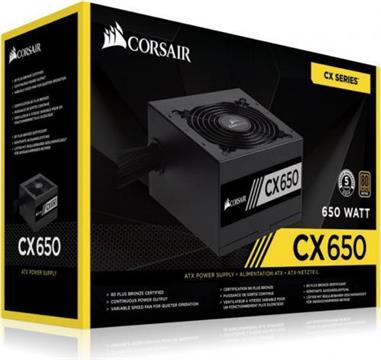 Napajanje 650W Corsair CX650, 80+ Bronze