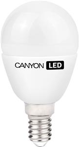 CANYON PE14FR6W230VN LED lamp, P45 shape, milky, E14, 6W, 220-240V, 150°, 494 lm, 4000K, Ra>80, 50000 h
