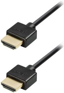 NaviaTec 1.4 HDMI to HDMI Slim Plugs Kabel 1,5m, gold plugs