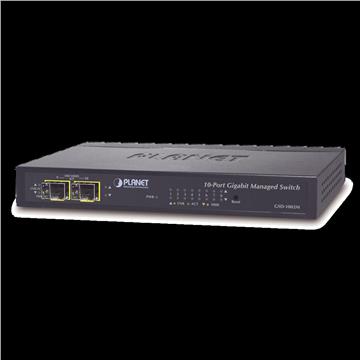 Planet 8-Port Gigabit 2P Gig X SFP Managed Desktop Switch