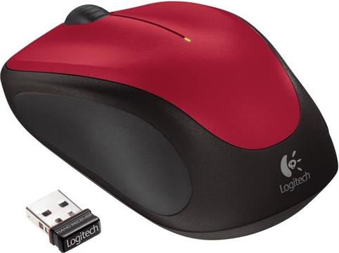 Miš Logitech Wireless M235, bežični, crveni