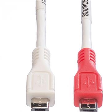 Roline VALUE USB2.0 kabel za punjenje Micro B (M) - Micro B (M), 0.3m, 11.99.8307