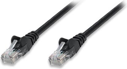 INT Patch Cable, Cat5e, U/UTP, RJ45-Male/RJ45-Male, 1.0 m, Black