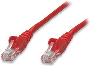 Kabel mrežni Intellinet, Cat5e, U/UTP, RJ45-M/RJ45-M, 3.0 m, crveni