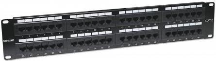 INT Cat6 Patch Panel, 48-Port, UTP, 2U