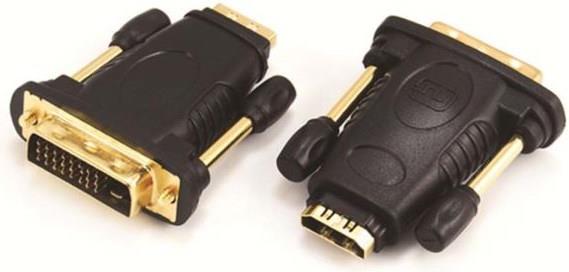 NaviaTec HDMI Jack to DVI Plug, gold