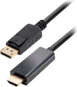 Transmedia DisplayPort plug to HDMI plug, 1,0 m