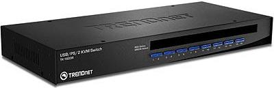 Trendnet 16-Port USB PS 2 Rack Mount KVM Switch