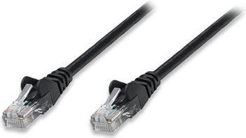 Kabel mrežni Intellinet, Cat5e, U/UTP, RJ45-M/RJ45-M, 0.5 m, crni