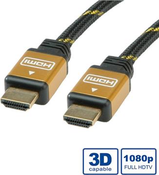 Roline GOLD HDMI kabel sa mrežom, HDMI M - HDMI M, 10m, 11.04.5506