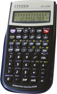 Kalkulator tehnički 10+2mjesta 236 funkcija Citizen SR-270N crni blister
