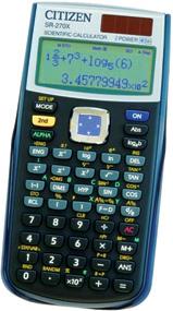 Kalkulator tehnički 10+2mjesta 251 funkcija Citizen SR-270X crni blister