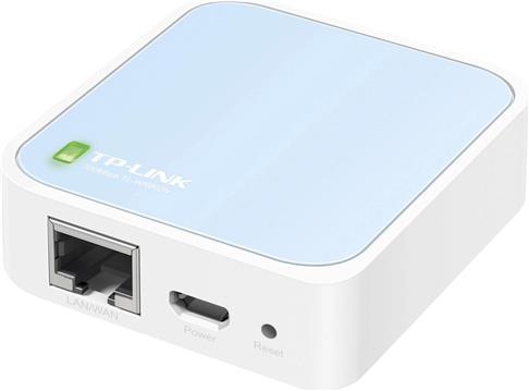 Tp-Link TL-WR802N 300Mbps Wireless N Mini Pocket AP Router, QCOM, 2T2R, 2.4GHz, 802.11n/g/b, 1 Ethernet Port, 1 Micro USB port, Internal Antenna, Outside AC adapter