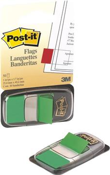 Zastavica 25,4x43,2mm 50L Post-it 3M.680-3 zelena blister