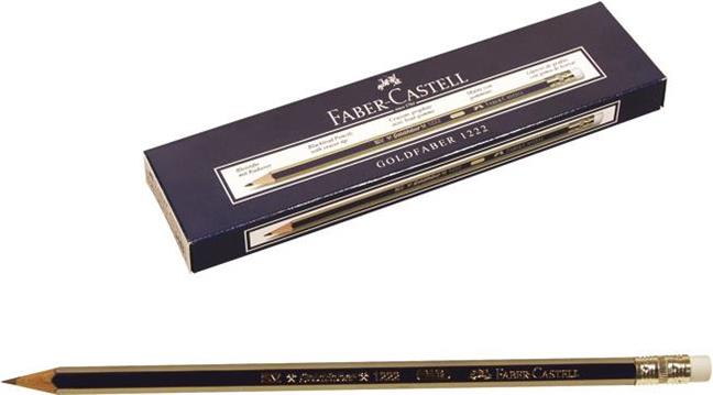 Olovka grafitna HB s gumicom Goldfaber 1222 pk12 Faber-Castell 116800