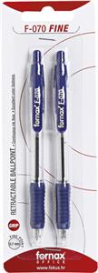 Olovka kemijska grip F-070 uložak plavi pk2 Fornax plava blister