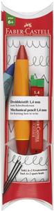 Olovka tehnička 1,4mm grip Twist Faber Castell 131443 narančasta/crvena blister!!