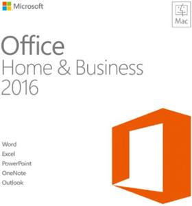 Software Microsoft Office Mac Home Business 1PK 2016 English EuroZone Medialess, W6F-00952