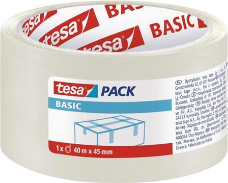 Traka ljepljiva 45mm/40m Hot Melt Basic Tesa prozirna