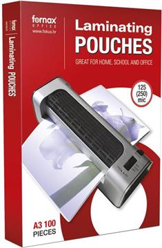 Folija za plastificiranje 125my A3 sjajna pk100 Fornax