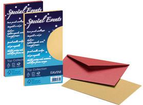 Kuverte Special Events 11x22cm 120g pk10 Favini roze