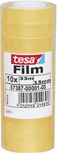 Traka ljepljiva 15mm/33m pk10 Tesafilm Tesa 57387 prozirna